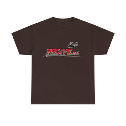 PR Dive Sites Dark Colored Unisex Heavy Cotton Tee With Logo