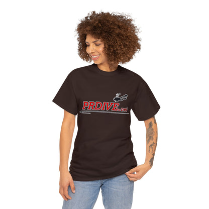 Dark Colored Unisex Heavy Cotton Tee With Logo