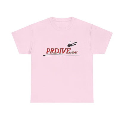 PR Dive Sites Dark Colored Unisex Heavy Cotton Tee With Logo